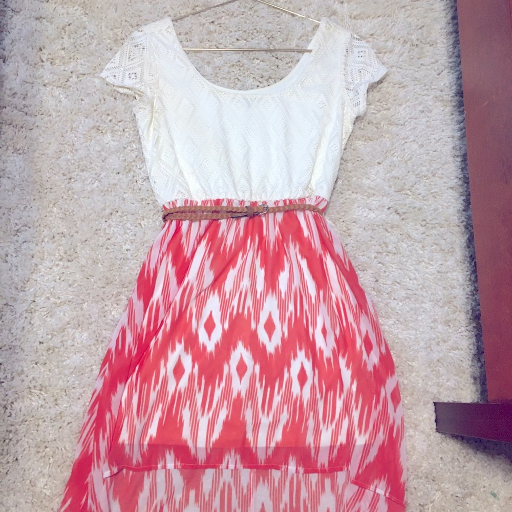 White & Pink Dress